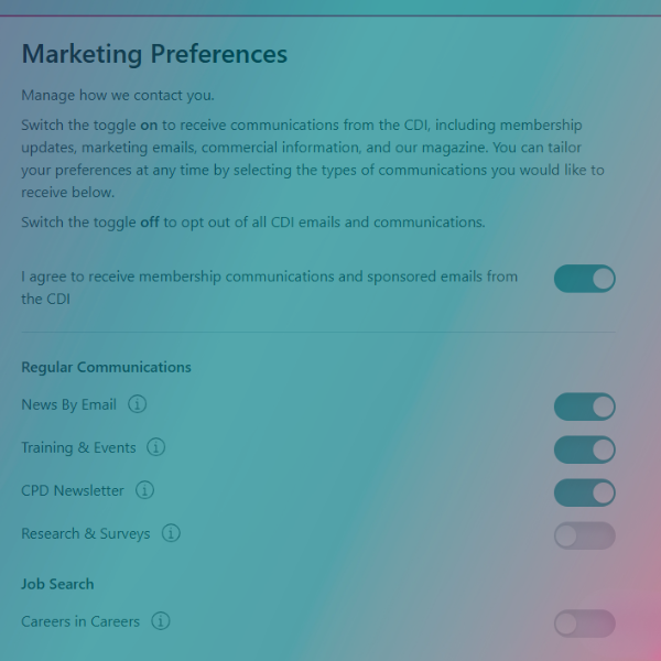 2. Managing your email preferences